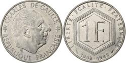 World Coins - France, Franc, Charles de Gaulle, 1988, Paris, Nickel, , Gadoury:475