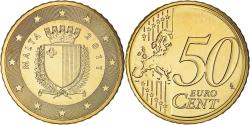 World Coins - Malta, 50 Euro Cent, 2011, , Brass