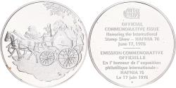 World Coins - France, Medal, Exposition Philatélique Internationale HAFNIA, 1976, Silver