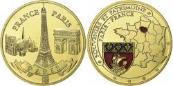 World Coins - France, Token, Monuments de Paris, La Tour Eiffel, Copper-nickel Aluminium