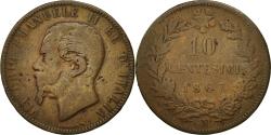 World Coins - Coin, Italy, Vittorio Emanuele II, 10 Centesimi, 1867, Naples,