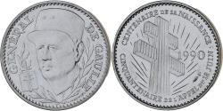 World Coins - France, Medal, Général De Gaulle, 1990, Monnaie De Paris, , Silver