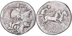 Ancient Coins - Coin, Saufeia, Denarius, 152 BC, Rome, Countermark, , Silver