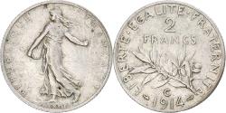 World Coins - Coin, France, Semeuse, 2 Francs, 1914, Castelsarrasin, , Silver