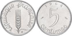 World Coins - France, 5 Centimes, Épi, 1964, Paris, Stainless Steel, , Gadoury:172