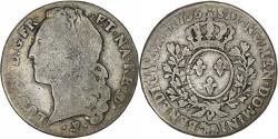 World Coins - France, Louis XV, 1/2 Ecu de Béarn au bandeau, 1756, Pau, Silver,