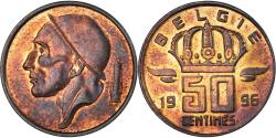 World Coins - Coin, Belgium, 50 Centimes, 1996