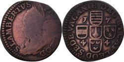 World Coins - Prince-Bishopric of Liège, Liard, 1744, Copper,