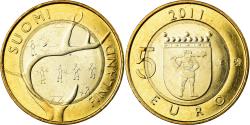 World Coins - Finland, 5 Euro, Province de Laponie, 2011, , Bi-Metallic, KM:170