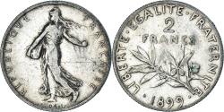 World Coins - Coin, France, Semeuse, 2 Francs, 1899, Paris, , Silver, KM:845.1