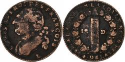 World Coins - France, 12 deniers françois, 1792 / AN 4, Bayonne, Copper,