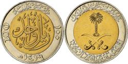 World Coins - Saudi Arabia, UNITED KINGDOMS, Fahad Bin Abd Al-Aziz, 100 Halala, 1 Riyal, 1998