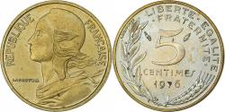 World Coins - France, 5 Centimes, Marianne, 1976, MDP, série FDC, Bronze-Aluminium,