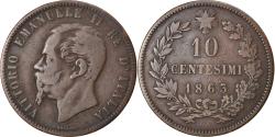 World Coins - Coin, Italy, Vittorio Emanuele II, 10 Centesimi, 1863, , Copper