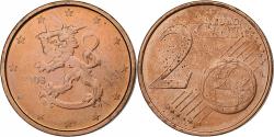 World Coins - Finland, 2 Euro Cent, 2008, Vantaa, Copper Plated Steel,