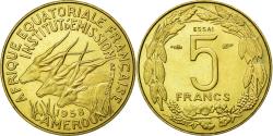 World Coins - Coin, Cameroon, 5 Francs, 1958, Paris, , Aluminum-Bronze, KM:E7