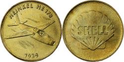 World Coins - France, Token, Collection Shell, Heinkel HE 178, Bronze-Aluminium,