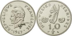 World Coins - Coin, New Hebrides, 10 Francs, 1967, Paris, , Nickel, KM:E2