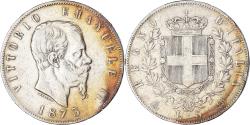 World Coins - Coin, Italy, Vittorio Emanuele II, 5 Lire, 1873, Milan, , Silver
