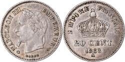 World Coins - Coin, France, Napoleon III, Napoléon III, 20 Centimes, 1868, Paris,