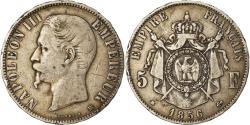 World Coins - Coin, France, Napoleon III, Napoléon III, 5 Francs, 1856, Strasbourg
