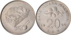 World Coins - Coin, Malaysia, 20 Sen, 1990