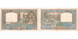 World Coins - France, 20 Francs, Science et Travail, 1941-12-04, D6923, EF(40-45)