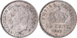 World Coins - Coin, France, Napoleon III, 20 Centimes, 1867, Paris, AU(50-53), Silver,KM 808.1