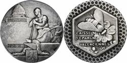 World Coins - France, Token, Caisse d'Epargne de Valenciennes, Silver,