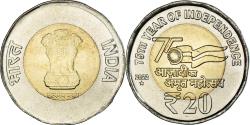 World Coins - Coin, INDIA-REPUBLIC, 20 Rupees, 2022, 75th Year of Independence,