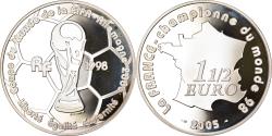 World Coins - France, 1-1/2 Euro, FIFA World Cup, 2005, Paris, Proof, , Silver