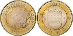 World Coins - Finland, 5 Euro, Provinces - Uusimaa, 2011, Vantaa, , Bi-Metallic