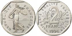 World Coins - France, 2 Francs, Semeuse, 1996, Paris, BU, Nickel, , KM:942.1
