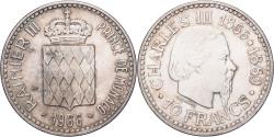 World Coins - Coin, Monaco, Rainier III, 10 Francs, 1966, Monnaie de Paris, , Silver