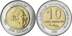 World Coins - Uruguay, 10 Pesos Uruguayos, 2000, Bi-Metallic, , KM:121