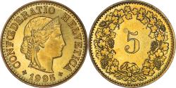 World Coins - Coin, Switzerland, 5 Rappen, 1995, Bern, , Aluminum-Bronze, KM:26c