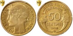 World Coins - Coin, France, Morlon, 50 Centimes, 1939, Beaumont le Roger, PCGS, AU58