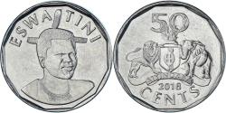 World Coins - Coin, Swaziland, 50 Cents, 2018, ESWATINI, , Stainless Steel