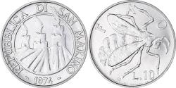 World Coins - Coin, San Marino, 10 Lire, 1974, Rome, , Aluminum, KM:33