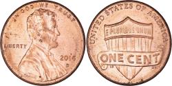 Us Coins - Coin, United States, Lincoln - Shield Reverse, Cent, 2014, U.S. Mint, Denver
