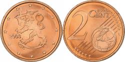 World Coins - Finland, 2 Euro Cent, 2003, Vantaa, Copper Plated Steel, , KM:99