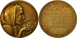 World Coins - France, Medal, Syndicat National du Commerce en Gros des Vins de France, 1950