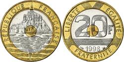 World Coins - Coin, France, Mont Saint Michel, 20 Francs, 1998, Paris, , Tri-Metallic