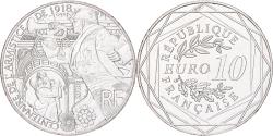 World Coins - France, 10 Euro, Centenaire de l'Armistice 1918, 2018, Silver,