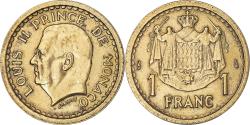 World Coins - Coin, Monaco, Louis II, Franc, 1943, , Aluminum-Bronze, KM:120A