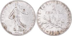 World Coins - Coin, France, Semeuse, 2 Francs, 1910, Paris, AU(50-53), Silver, KM:845.1