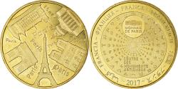 World Coins - France, Token, Touristic token, Paris - Les 5 monuments, Monnaie de Paris