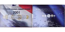 World Coins - Coin, France, Coffret 1 c. à 20 frs., 2001, Monnaie de Paris, BU,