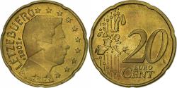 World Coins - Luxembourg, 20 Euro Cent, 2002, Utrecht, Nordic gold,