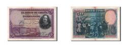 World Coins - Banknote, Spain, 50 Pesetas, 1928, 1928-08-15, AU(50-53)